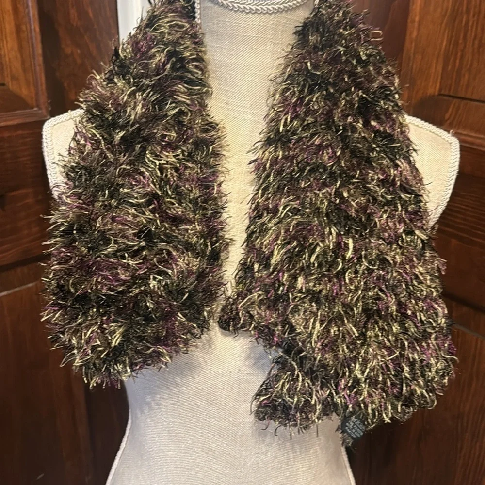 Multicolored FuzzyTube Scarf